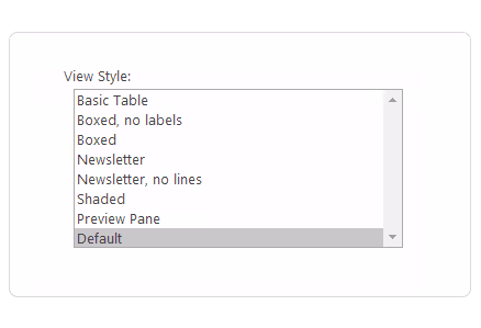 View styles