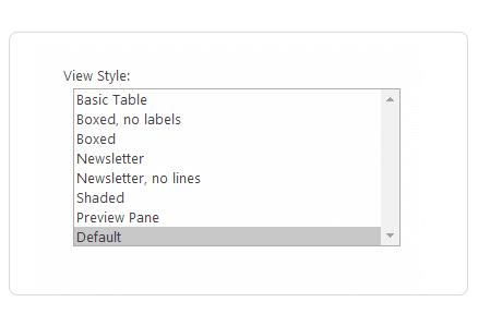 View styles