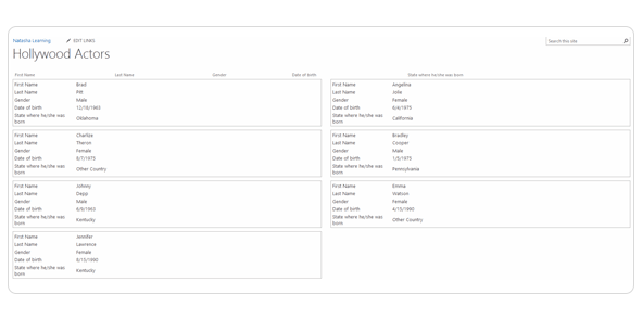 Boxed Style for SharePoint views
