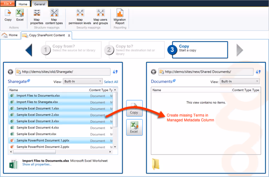 Sharegate SharePoint Migration Terms