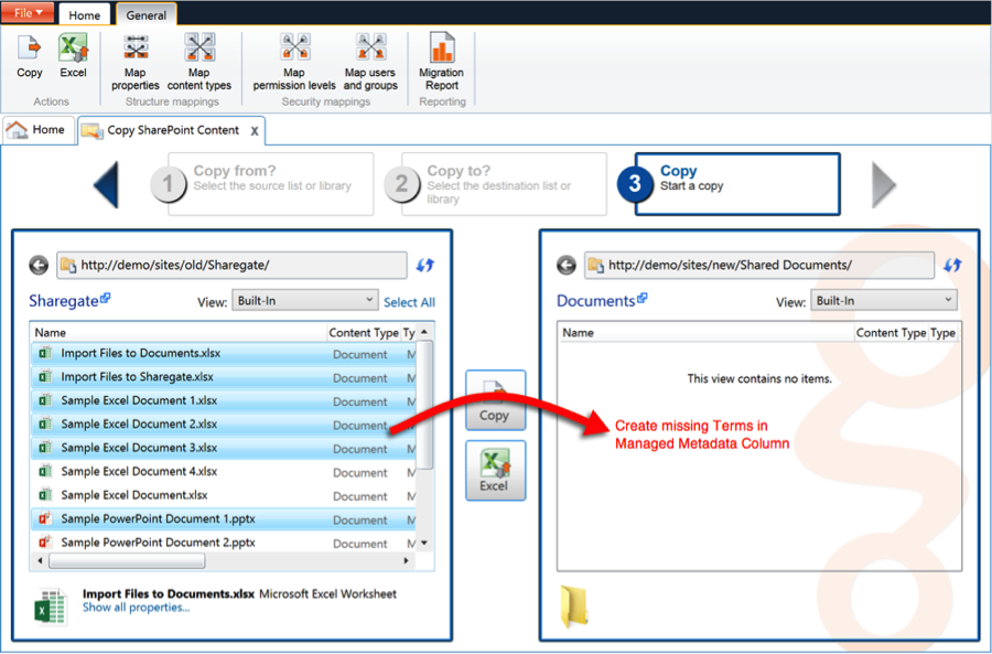 Sharegate SharePoint Migration Terms