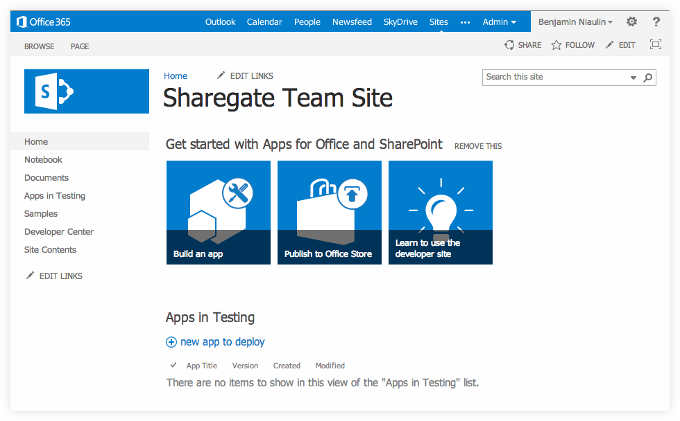 Office 365 Team Site