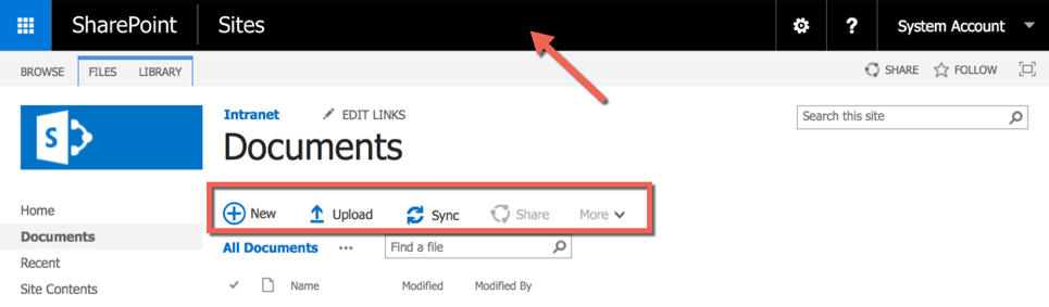 App Launcher and UI changes in SharePoint 2016