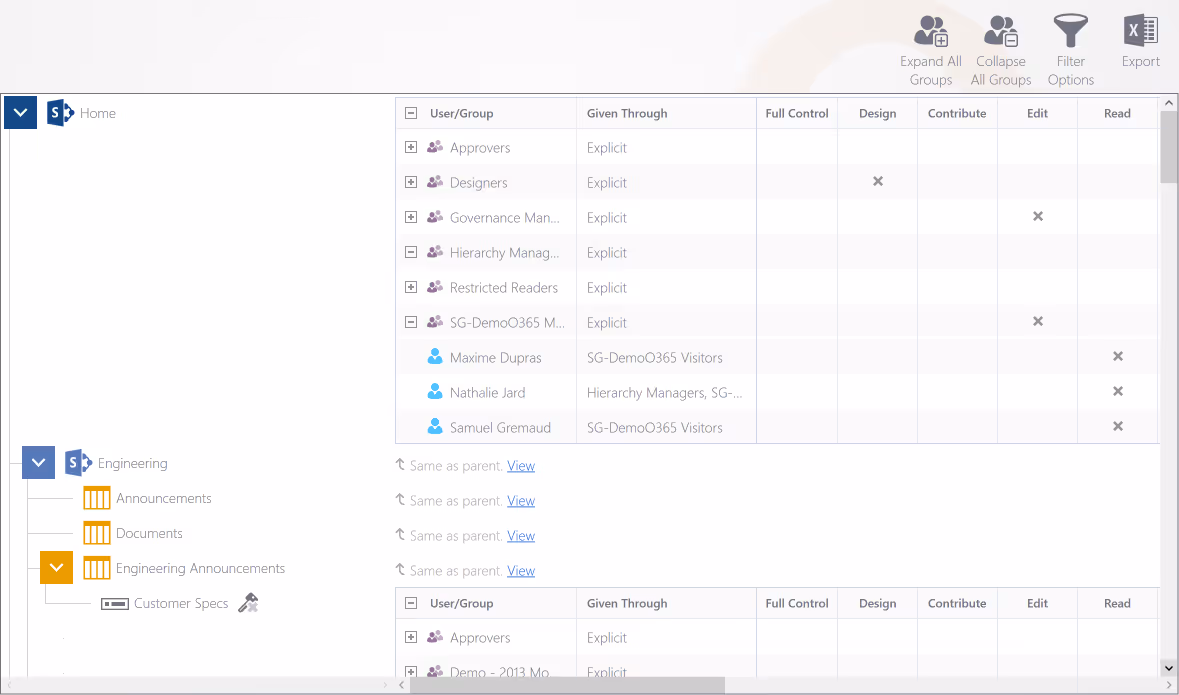 Understand SharePoint Users and Groups permissions