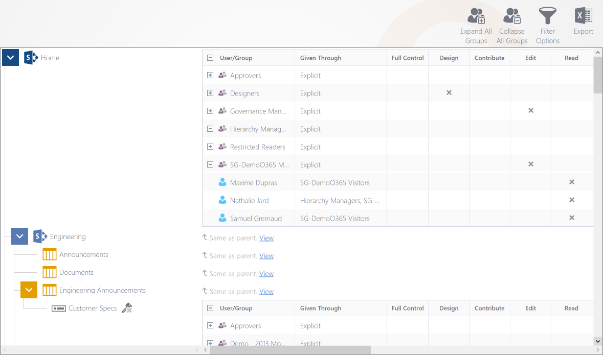 Understand SharePoint Users and Groups permissions