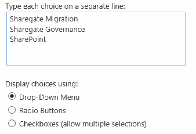 Sharegate SharePoint Migration Choice History