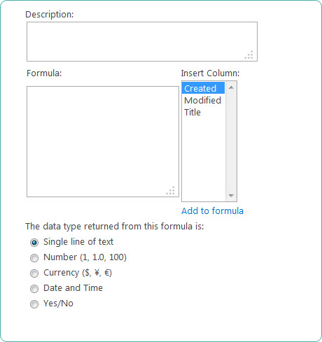 SharePoint Calculated Column