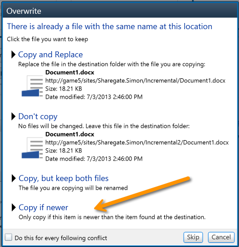 SharePoint Incremental Migration