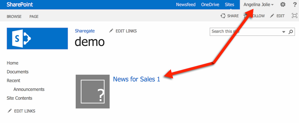 Target content SharePoint filter search