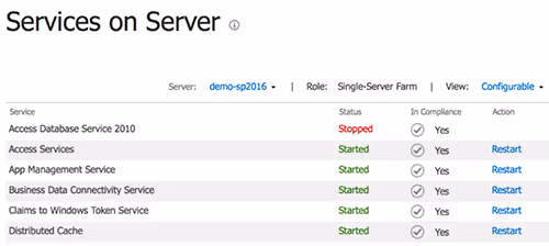 Services on Server