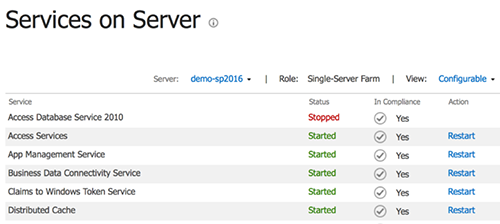Services on Server