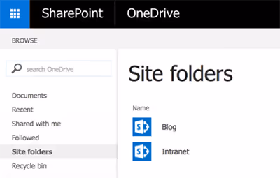 SharePoint 2016 Site Folders