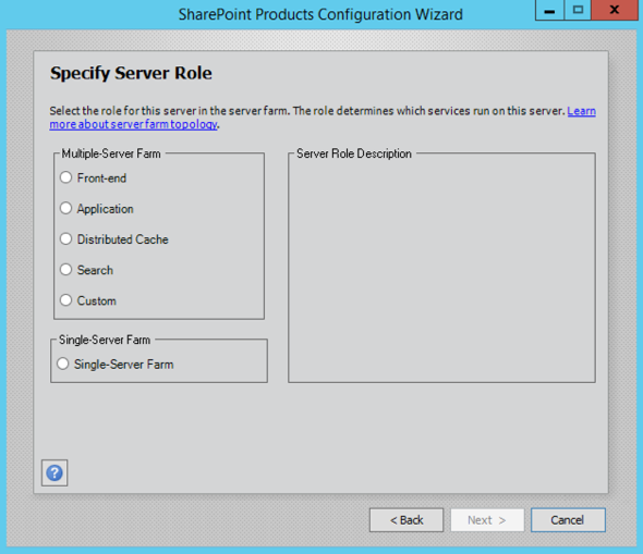 MinRoles in SharePoint 2016