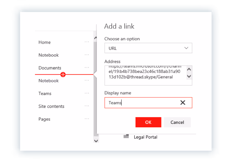 Microsoft Teams shortcut in Quick Launch