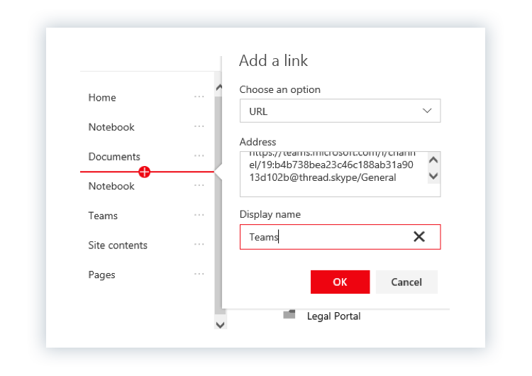Microsoft Teams shortcut in Quick Launch