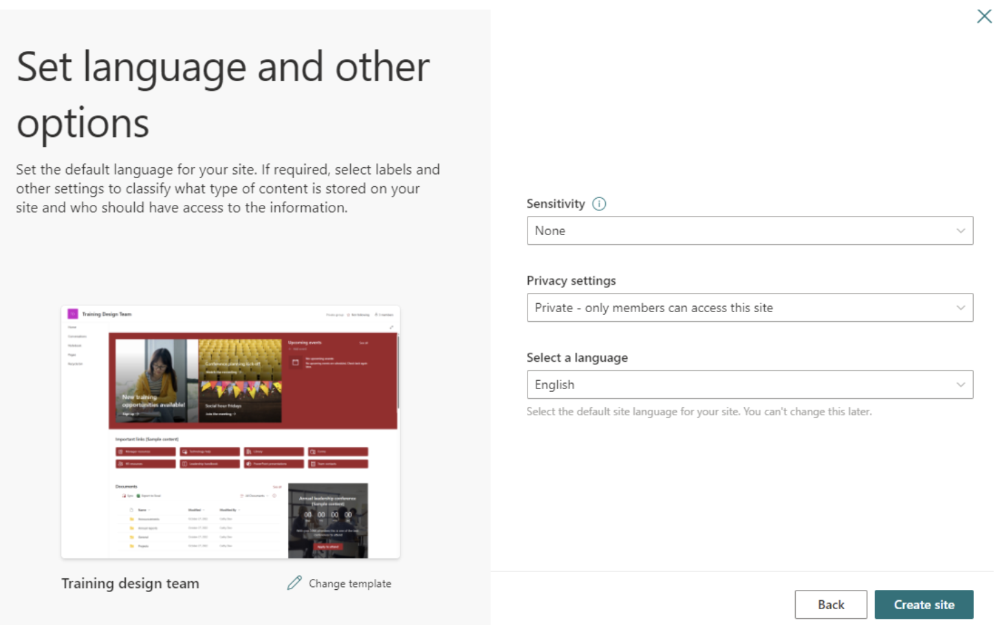 Select Language And Other