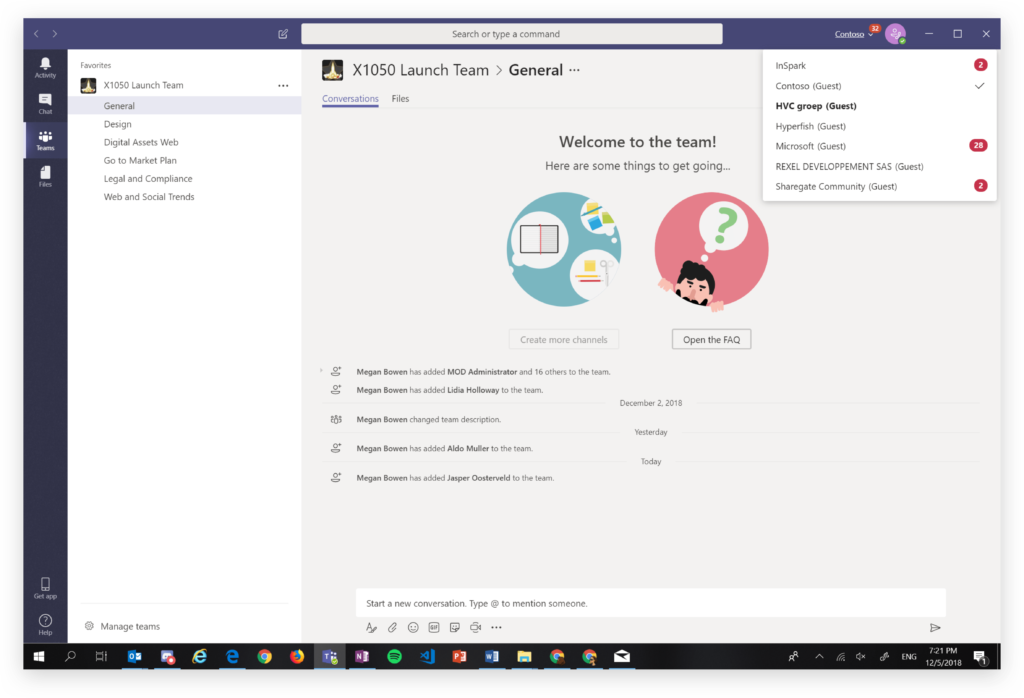 Collaborating with external users in Teams