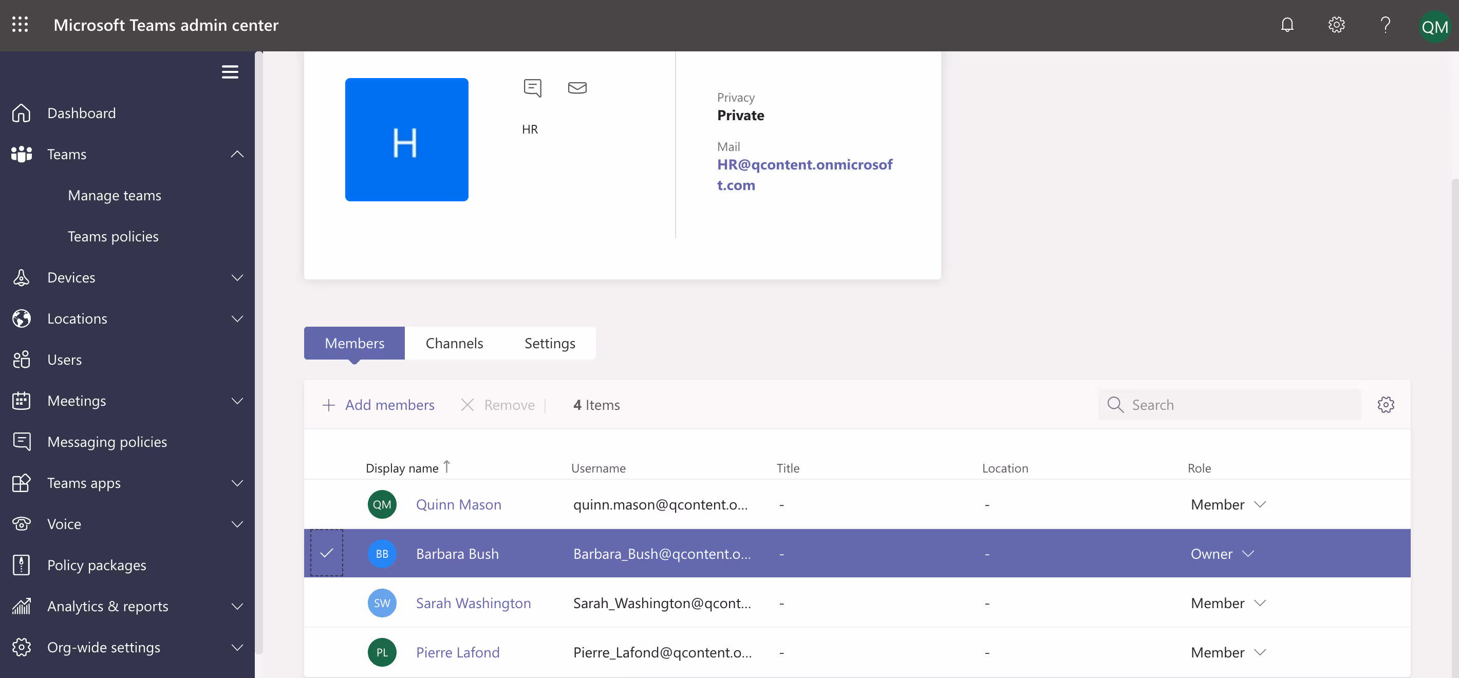 You will be blocked from removing a team's sole owner in the Teams admin center.