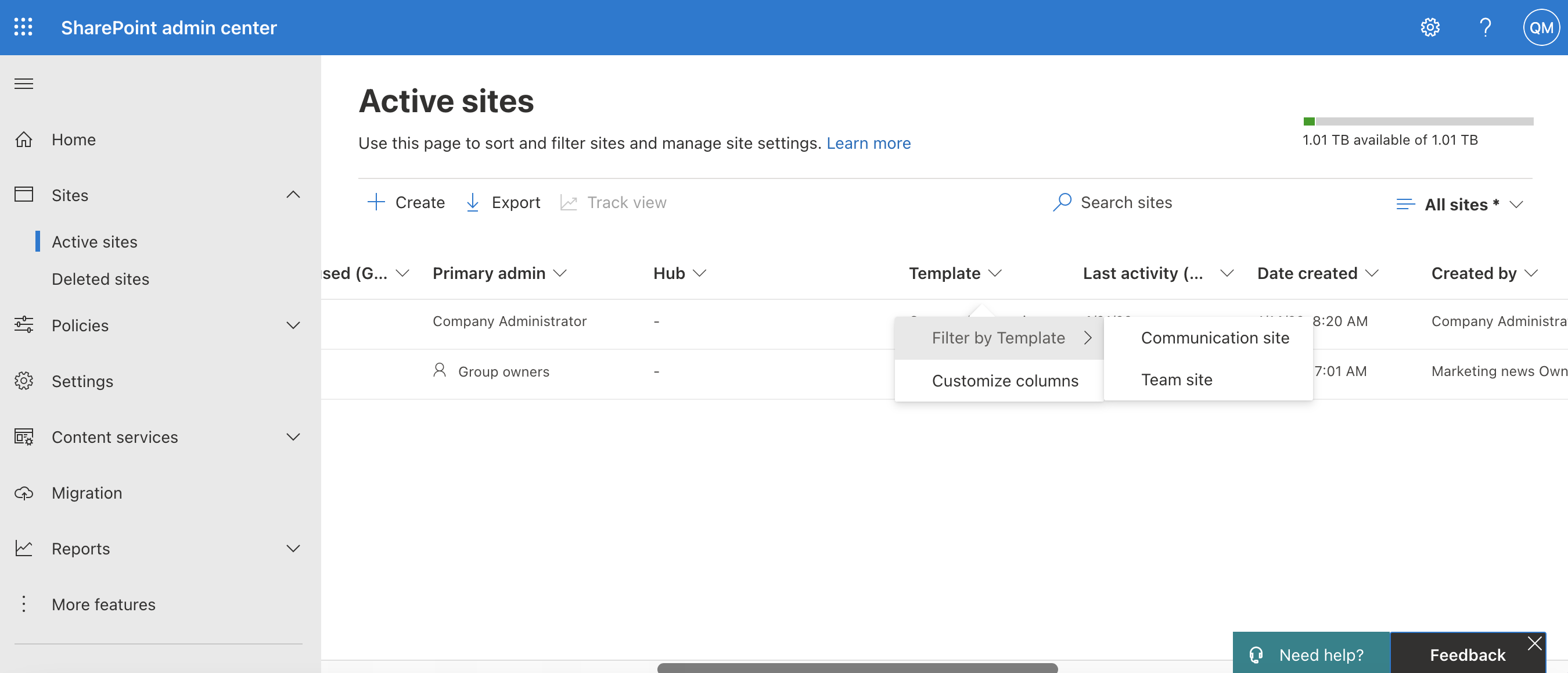 Identify Sites Not Group Backed