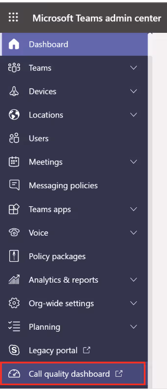 Call Quality Dashboard In Microsoft Teams 1