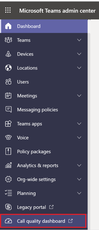 Call Quality Dashboard In Microsoft Teams 1