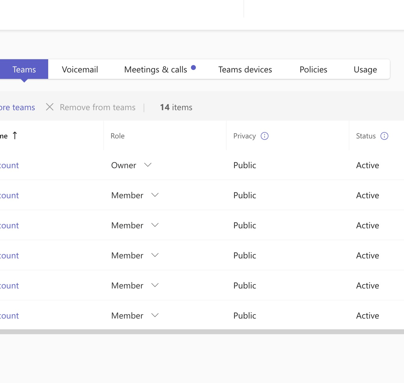 Assigning a role to a team member in Microsoft Teams Admin Center