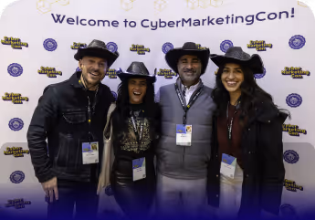 People attending Cybersecurity Marketing Conference