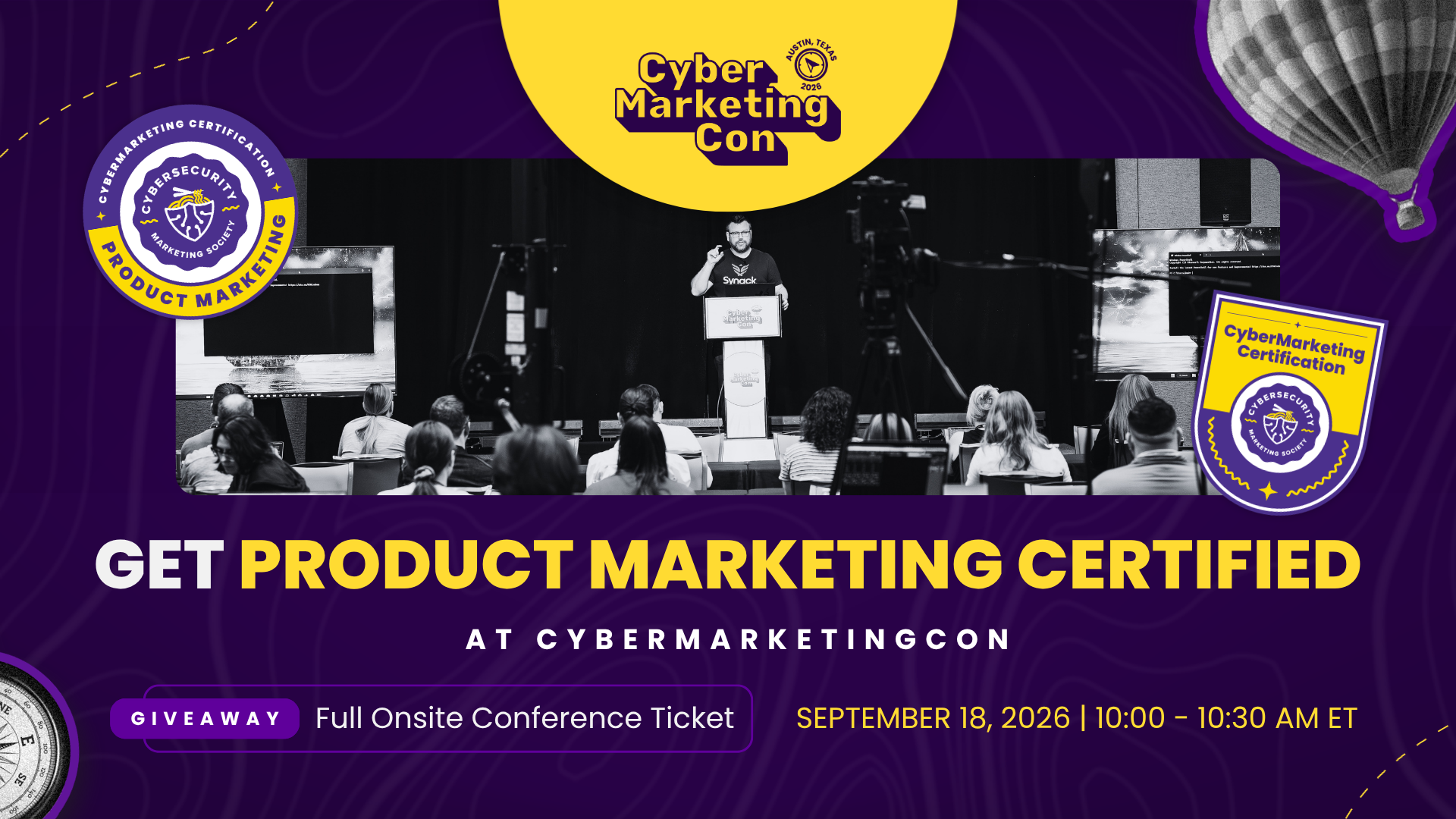 Get Cyber Product Marketing Certified at CyberMarketingCon