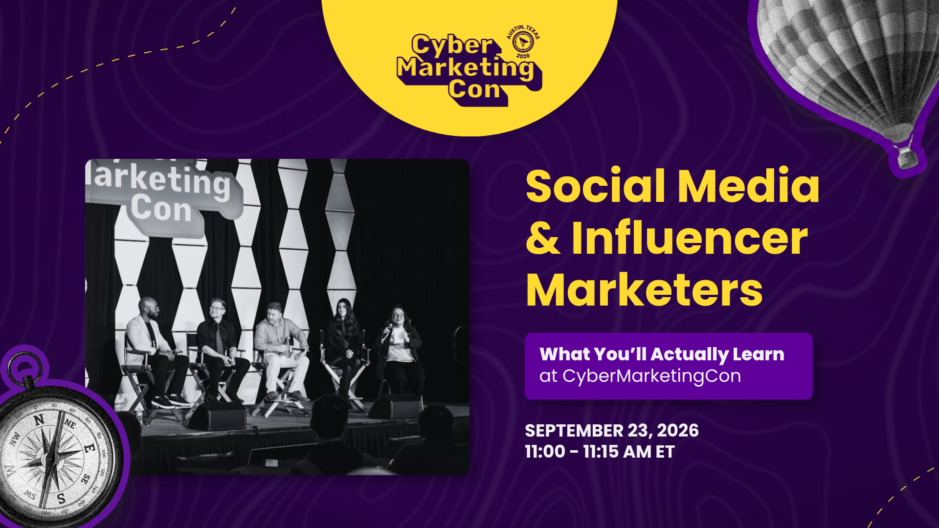 Social Media & Influencer Marketers: What You'll Actually Learn at CyberMarketingCon