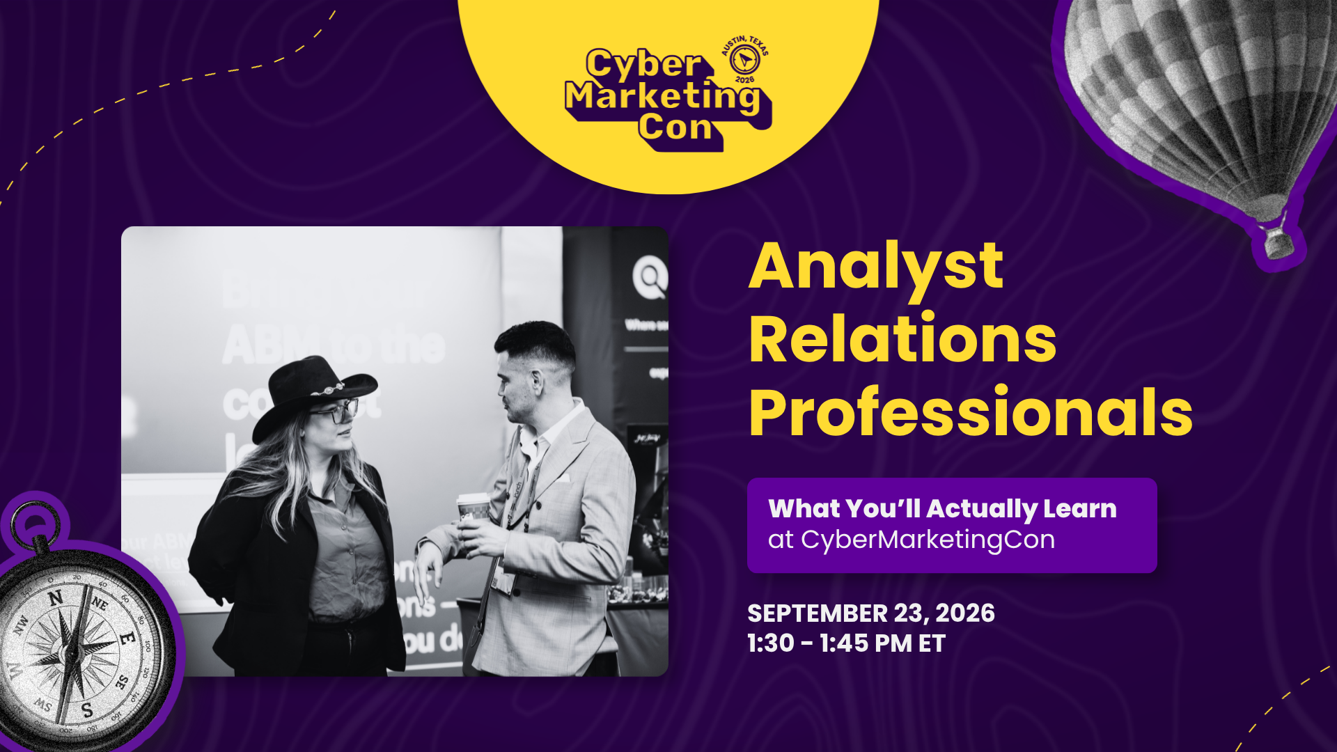 Analyst Relations Professionals: What You'll Actually Learn at CyberMarketingCon