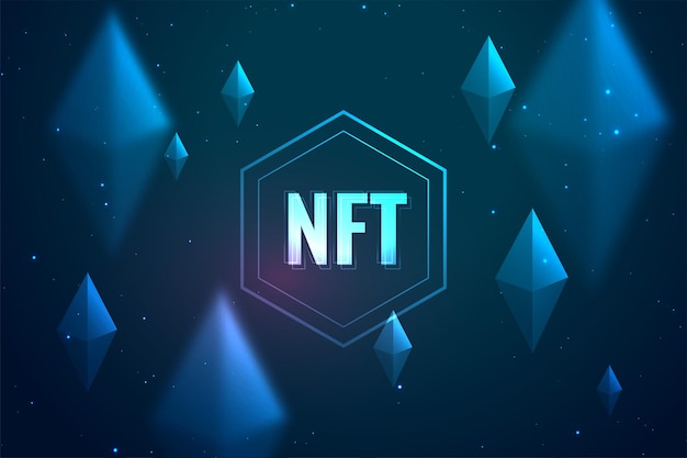 Fondo de token no fungible NFT digital