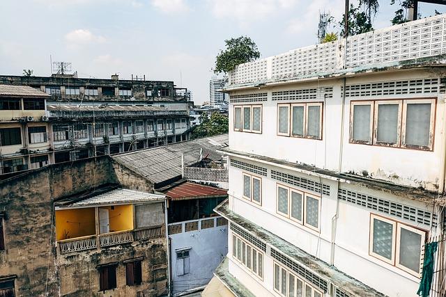 Building, Houses, Horizon