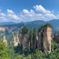 The land scape of China.