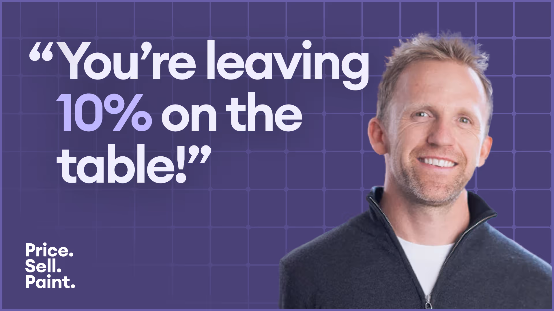 YouTube thumbnail for the episode of the Price. Sell. Paint podcast.