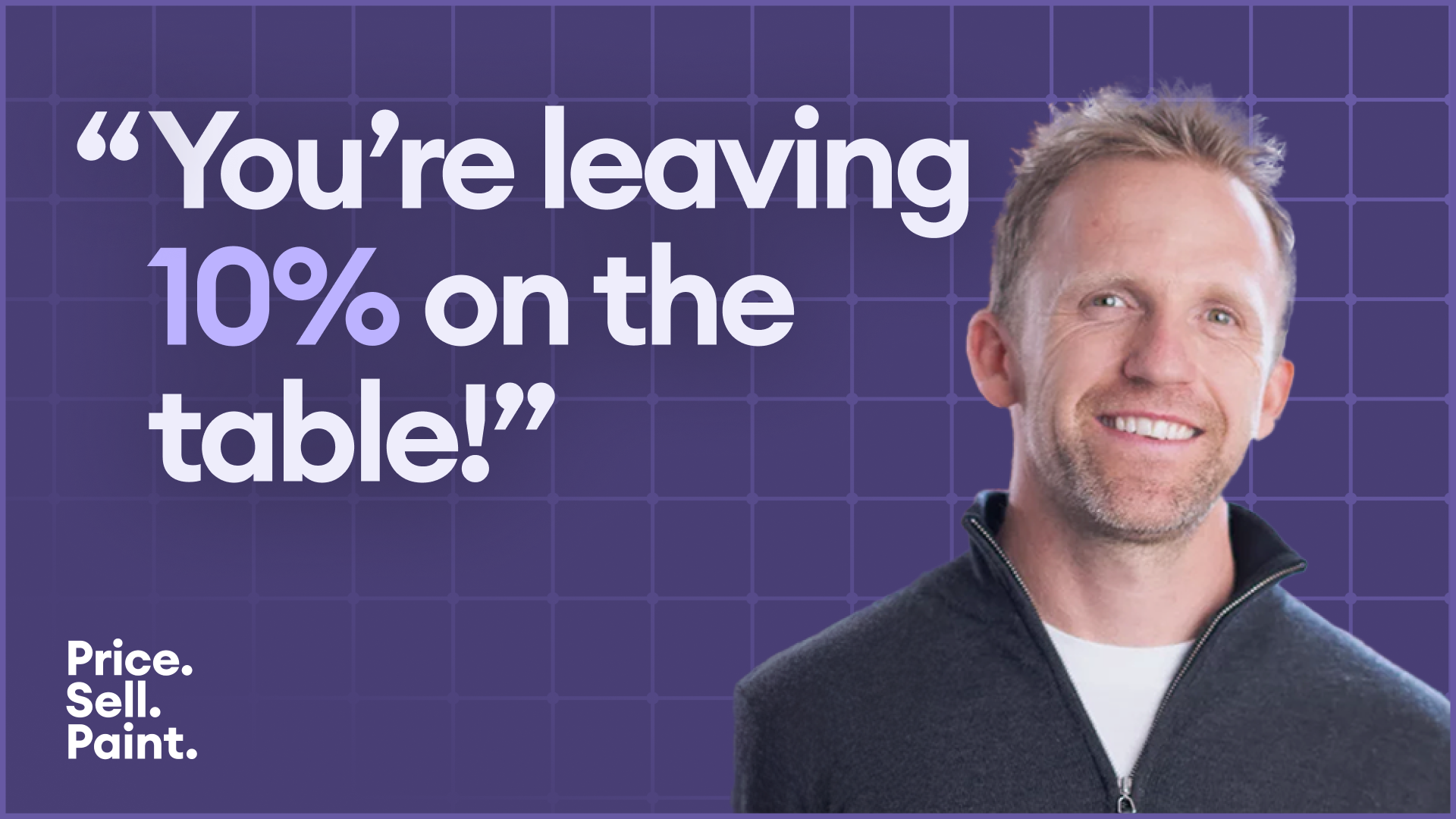 YouTube thumbnail for the episode of the Price. Sell. Paint podcast.