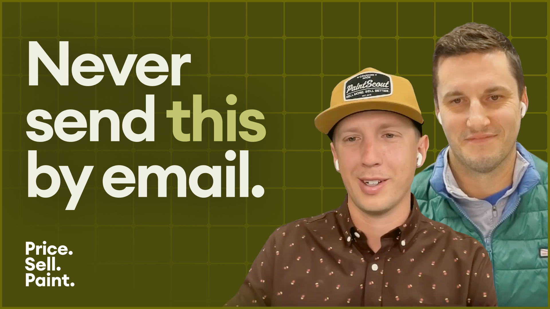 YouTube thumbnail for the episode of the Price. Sell. Paint podcast.