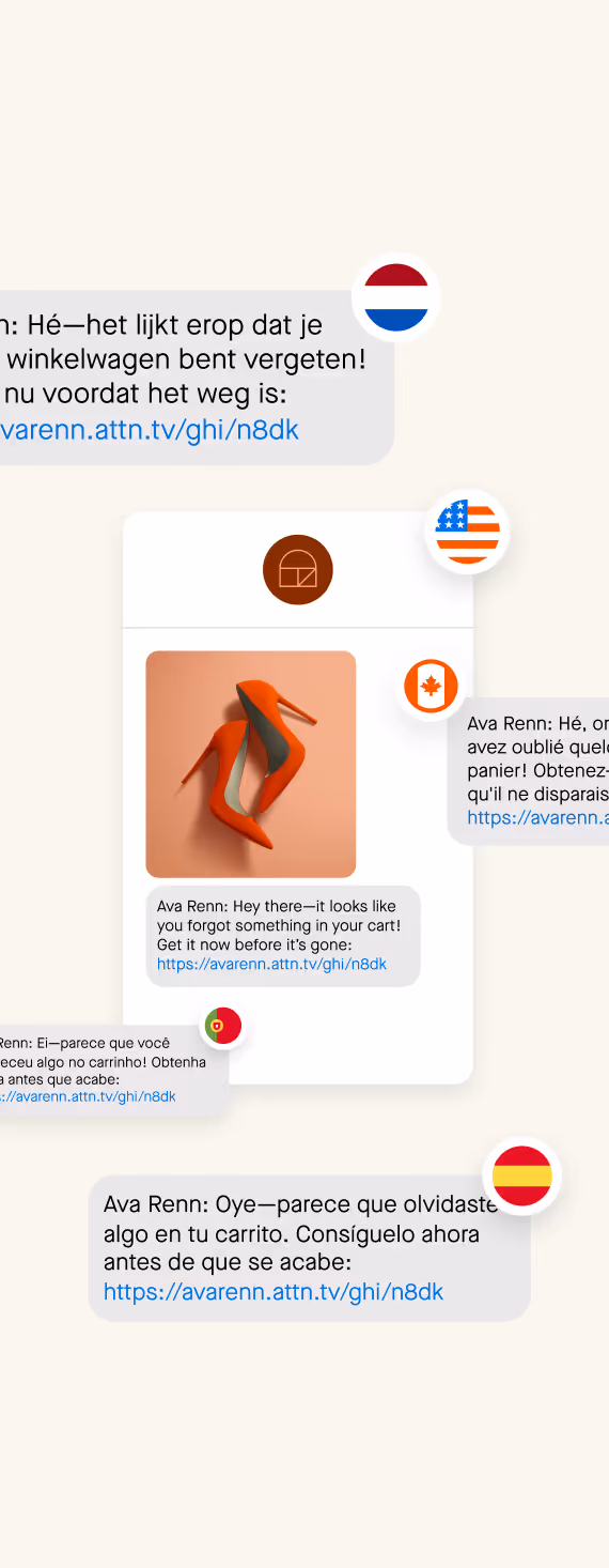international sms examples
