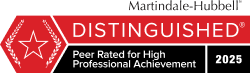 BV Rated Martindale-Hubbell 2025