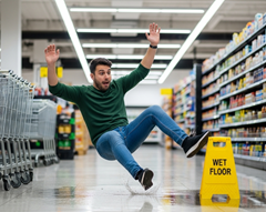 Slip and fall in Plainville