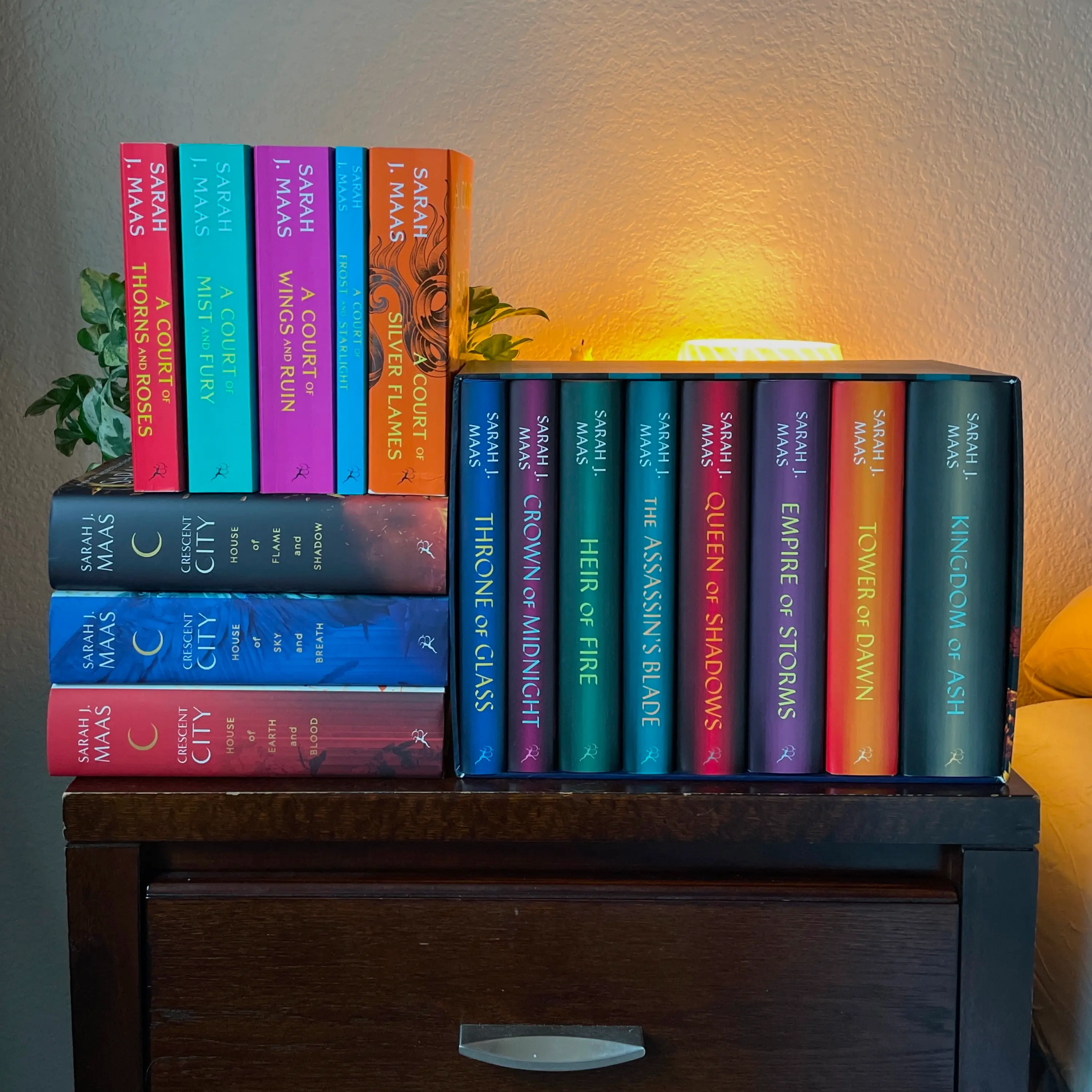 16 books stacked.