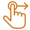 Ease of use comparison line icon