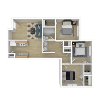 3x1 Flat layout