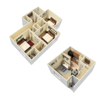 3x2 Townhome layout