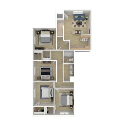 4x1.5 Townhome layou