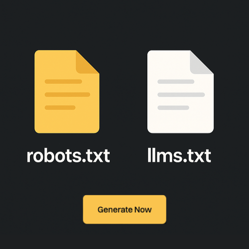 web2agents.com robots.txt and llms.txt generator