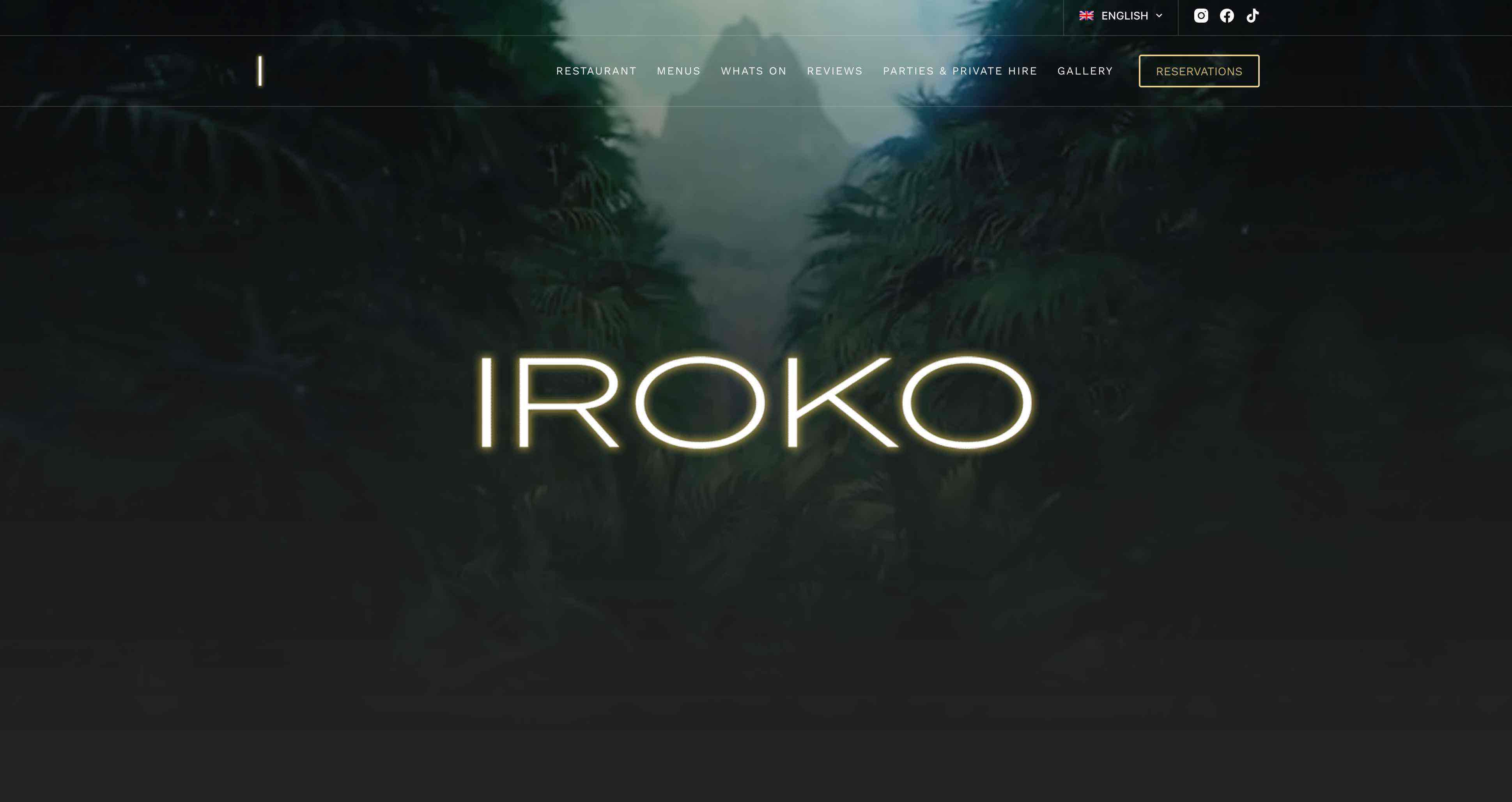 Iroko Restaurant website