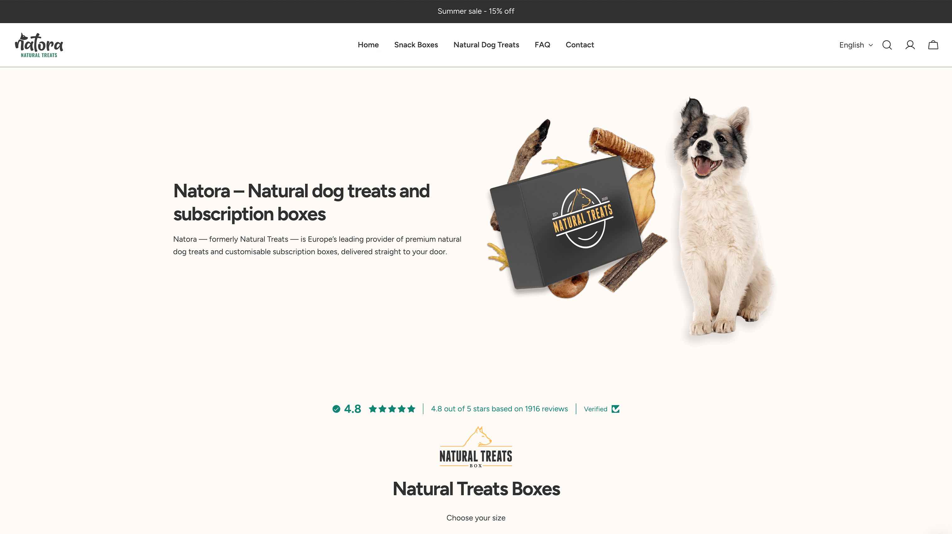 Ecommerce design for Natora