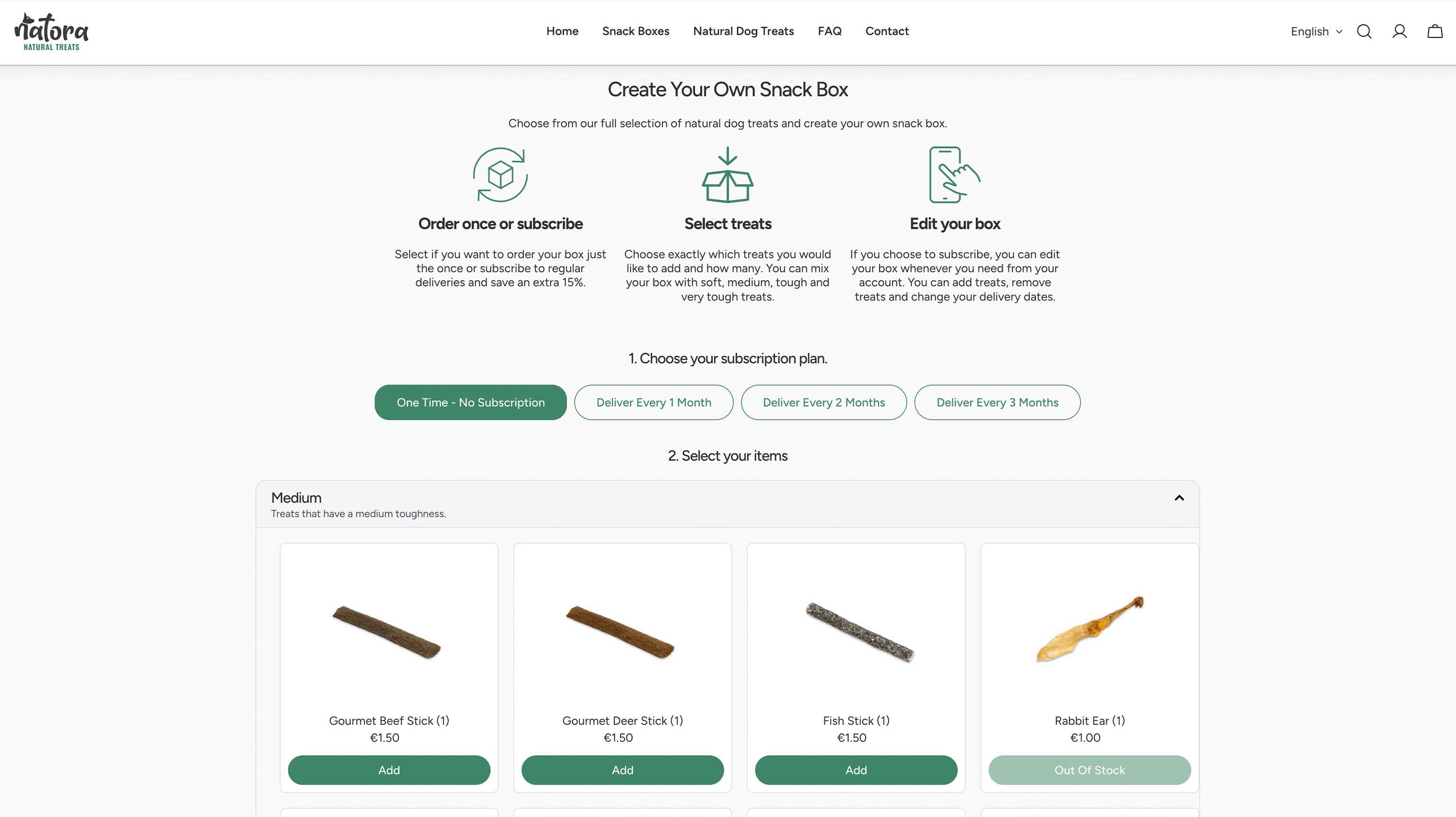Ecommerce design for Natora
