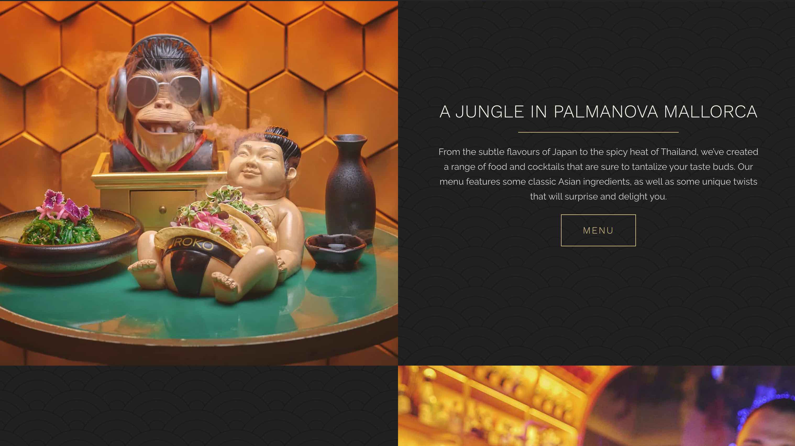 Web design and SEO for Iroko resturant