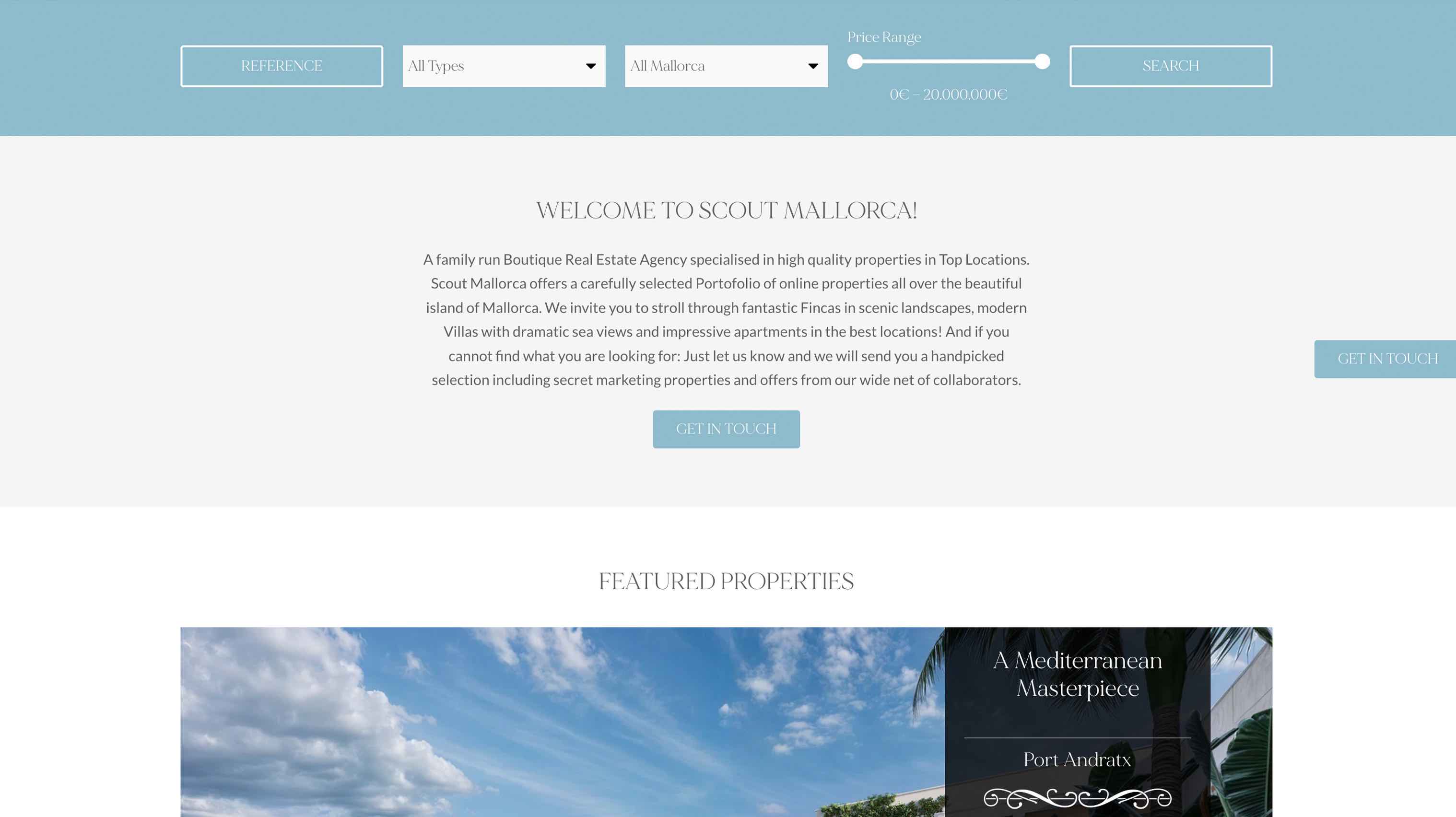 Web design for real estate Scout Mallorca